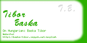 tibor baska business card